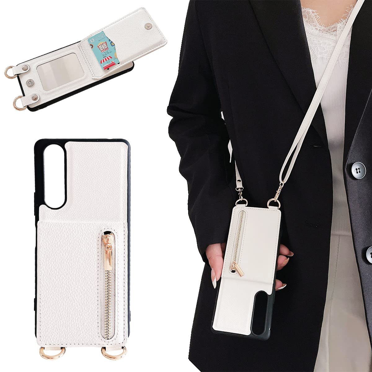 Amazon.co.jp: Xperia 1 V ケース 高質レザー Xperia 1 V カバー